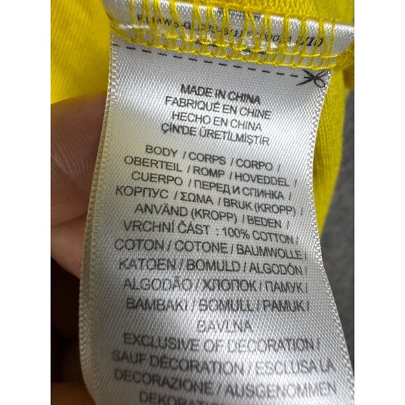 Ralph Lauren Polo Shirt Mens Large Yellow Classic Fit Preppy - Picture 6 of 10